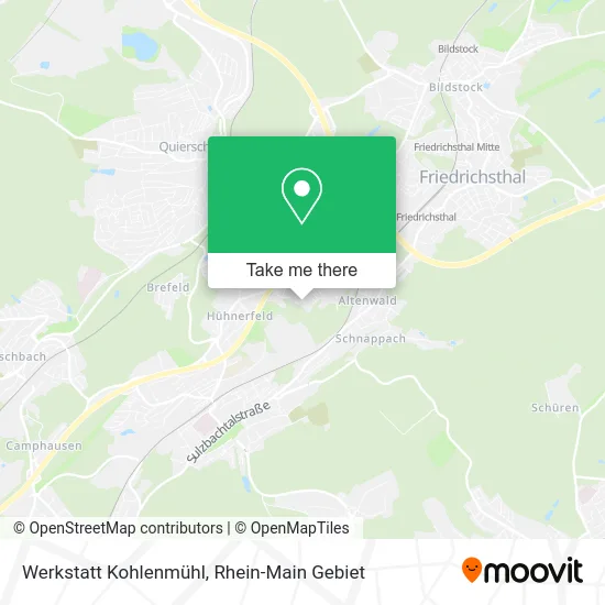 Карта Werkstatt Kohlenmühl