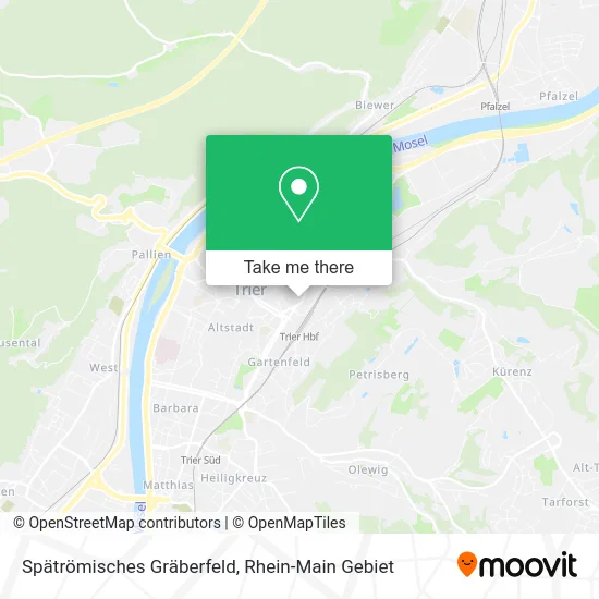 Карта Spätrömisches Gräberfeld