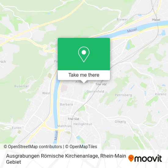 Ausgrabungen Römische Kirchenanlage map