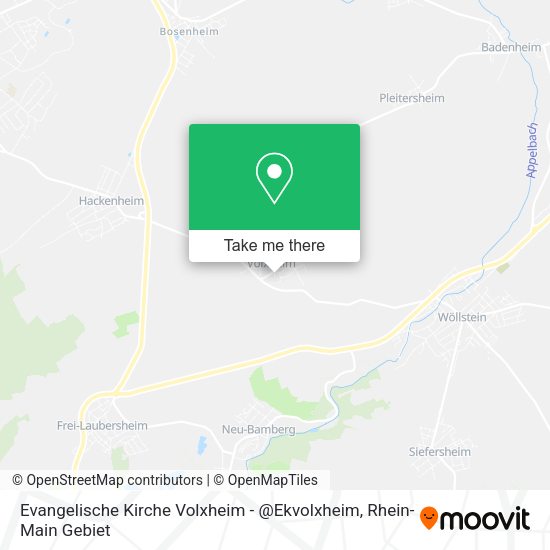 Карта Evangelische Kirche Volxheim - @Ekvolxheim