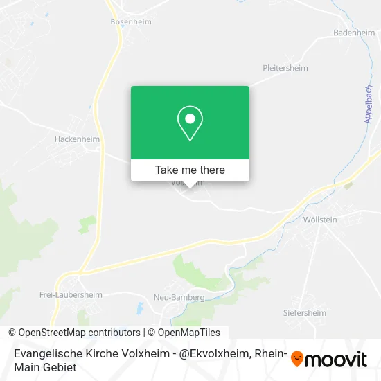 Карта Evangelische Kirche Volxheim - @Ekvolxheim