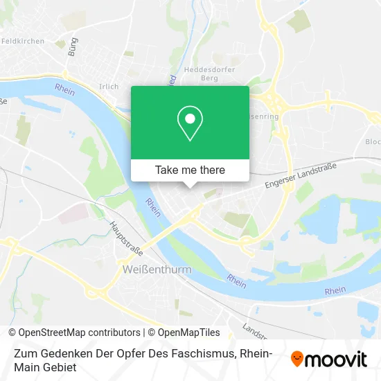 Карта Zum Gedenken Der Opfer Des Faschismus