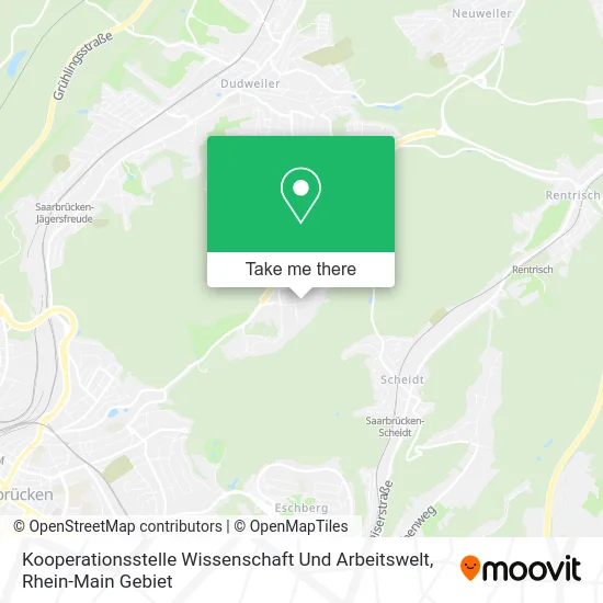Карта Kooperationsstelle Wissenschaft Und Arbeitswelt