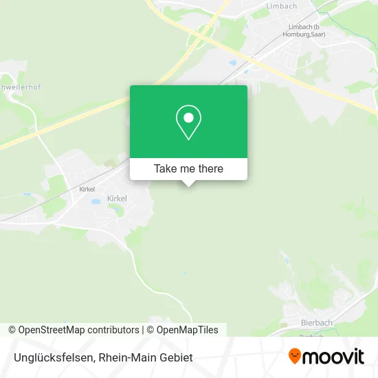 Карта Unglücksfelsen