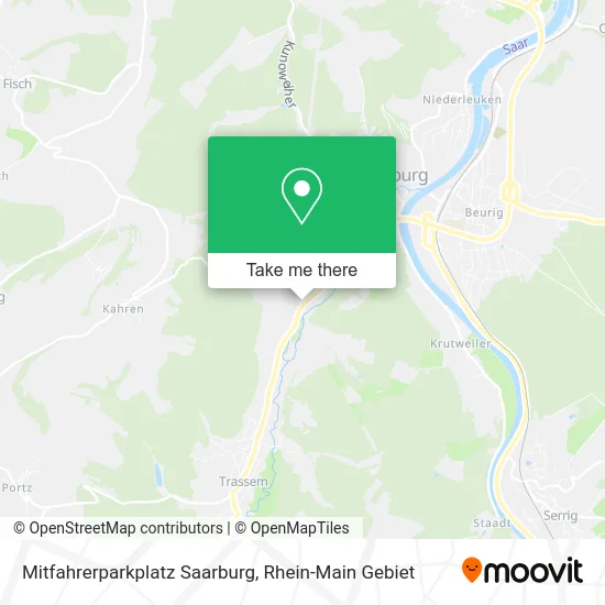 Карта Mitfahrerparkplatz Saarburg