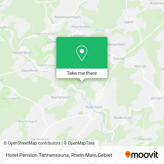 Карта Hotel Pension Tannensauna