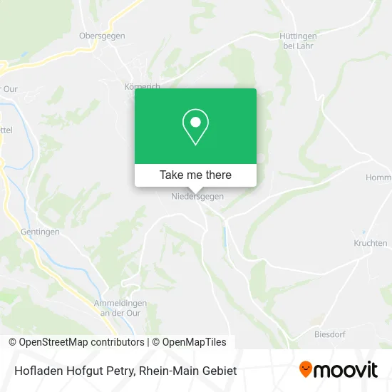 Карта Hofladen Hofgut Petry