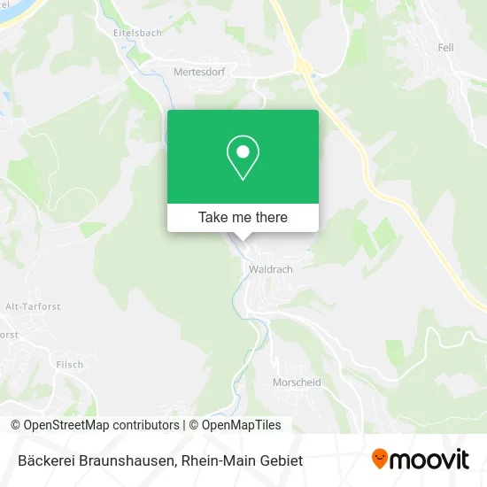 Карта Bäckerei Braunshausen