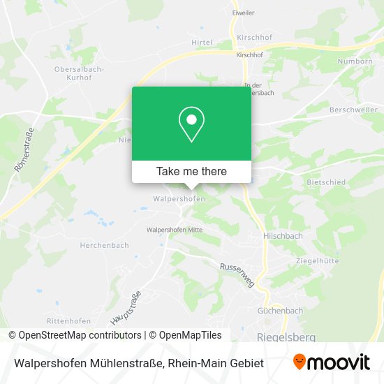 Карта Walpershofen Mühlenstraße