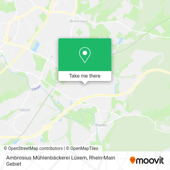 Карта Ambrosius Mühlenbäckerei Lüxem