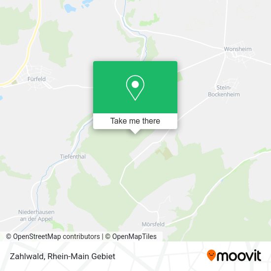 Карта Zahlwald