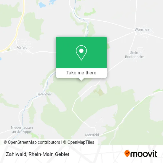 Карта Zahlwald