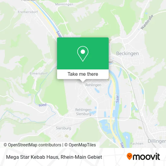 Карта Mega Star Kebab Haus