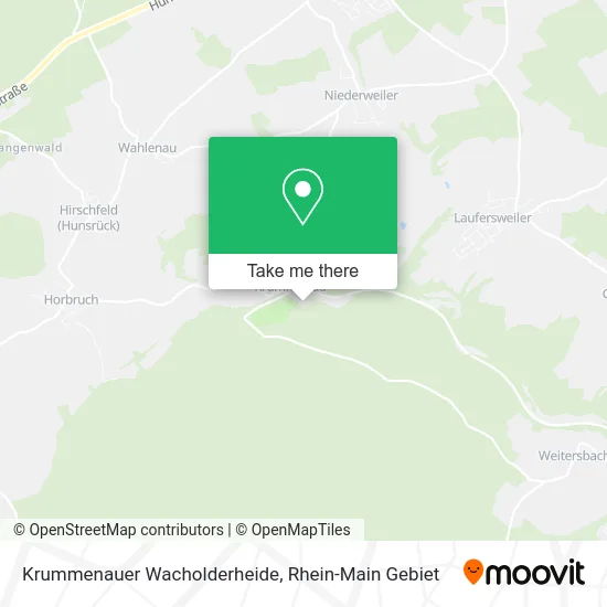 Карта Krummenauer Wacholderheide