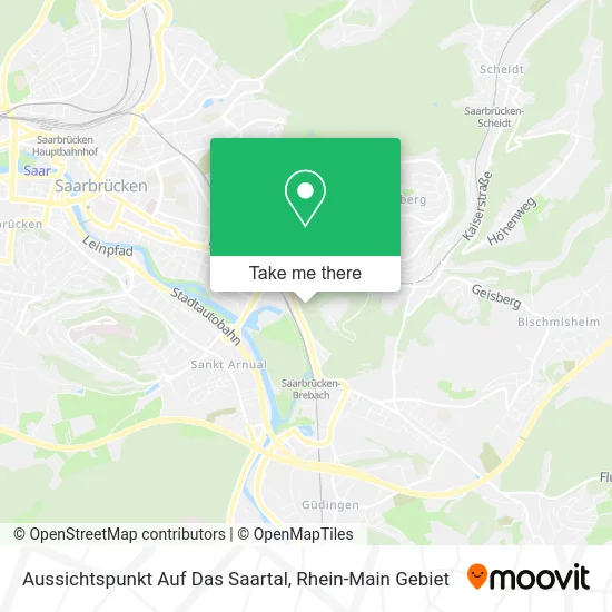 Карта Aussichtspunkt Auf Das Saartal