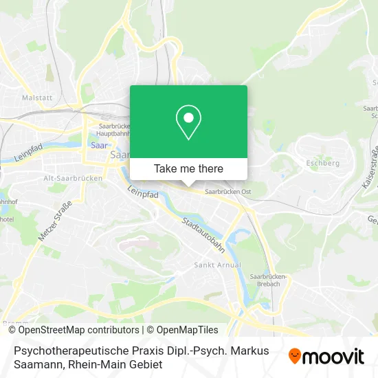 Карта Psychotherapeutische Praxis Dipl.-Psych. Markus Saamann