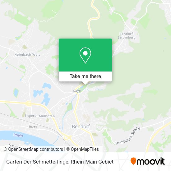 Карта Garten Der Schmetterlinge