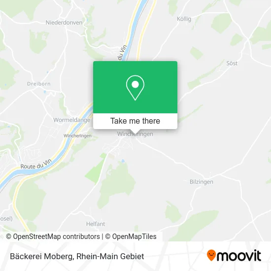 Карта Bäckerei Moberg
