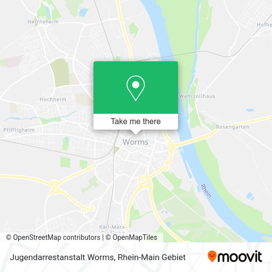 Карта Jugendarrestanstalt Worms