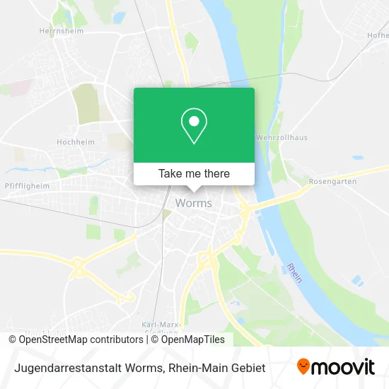 Карта Jugendarrestanstalt Worms