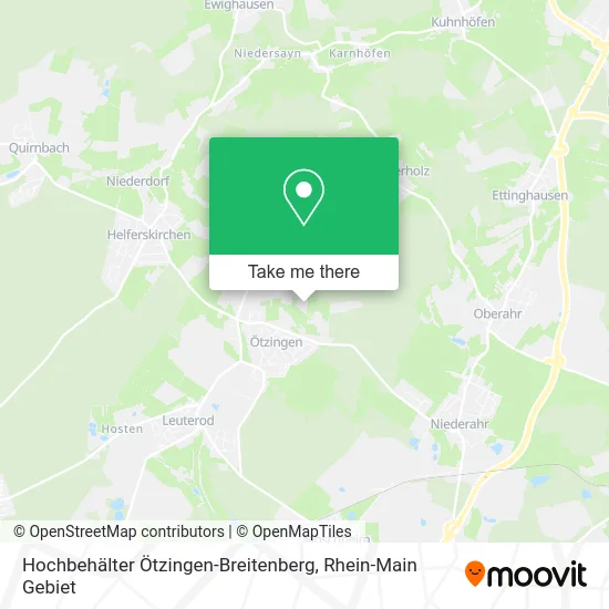 Карта Hochbehälter Ötzingen-Breitenberg