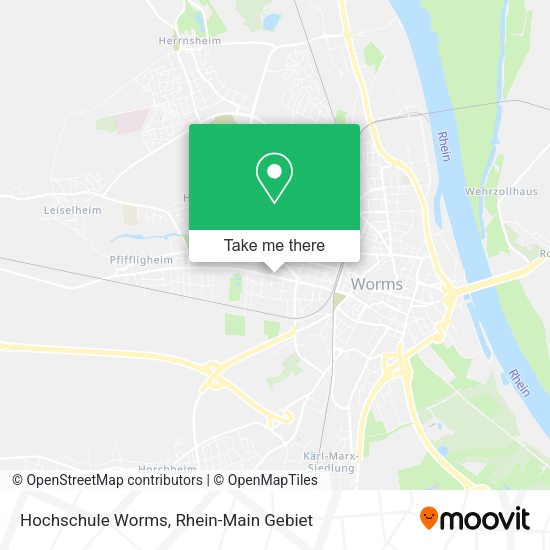Карта Hochschule Worms