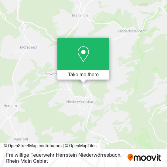 Карта Freiwillige Feuerwehr Herrstein-Niederwörresbach