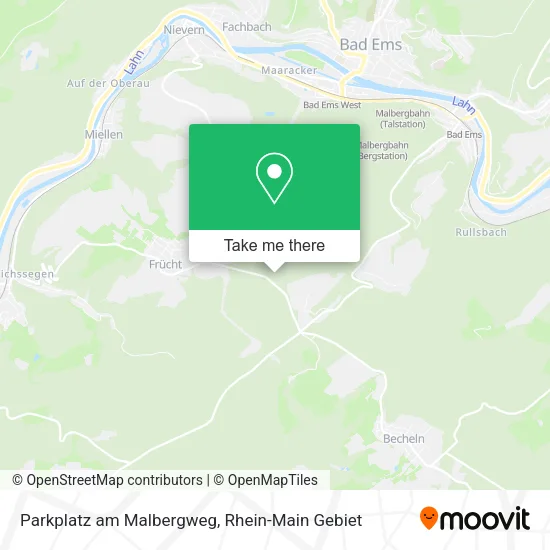 Карта Parkplatz am Malbergweg
