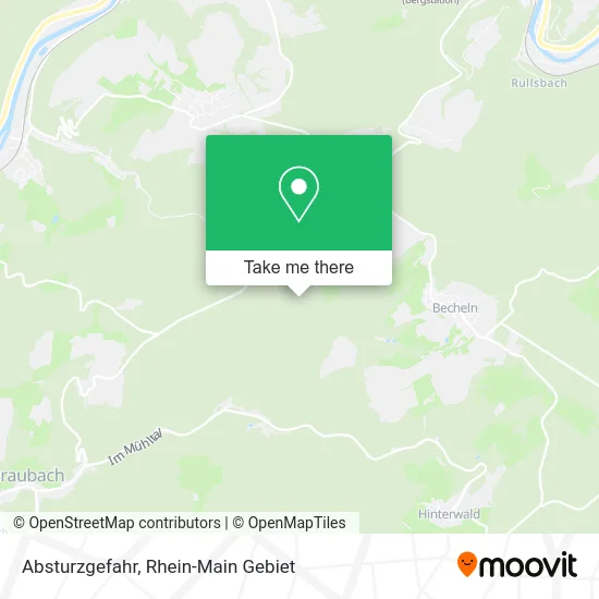 Карта Absturzgefahr