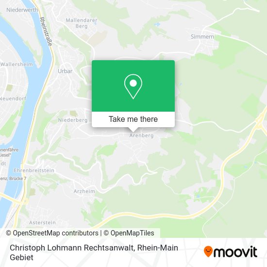 Карта Christoph Lohmann Rechtsanwalt