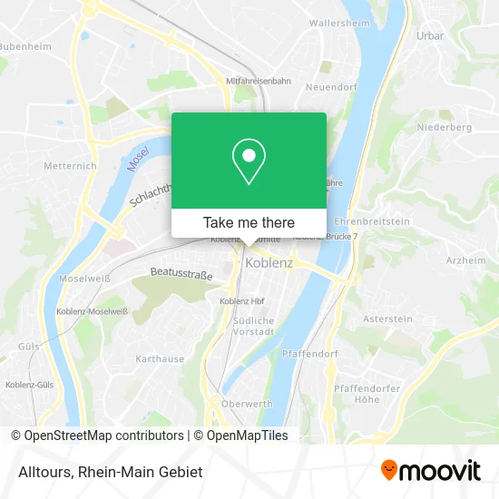 Карта Alltours