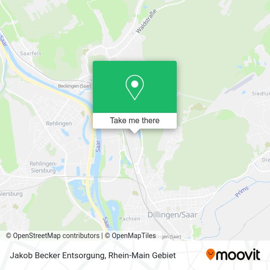 Карта Jakob Becker Entsorgung