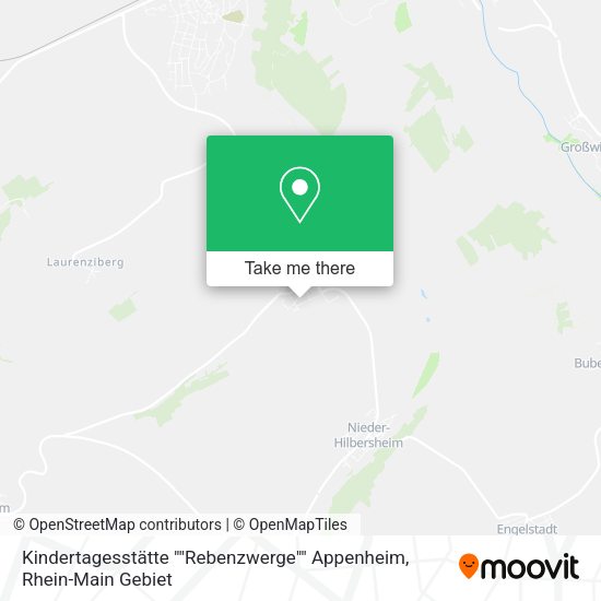 Карта Kindertagesstätte ""Rebenzwerge"" Appenheim