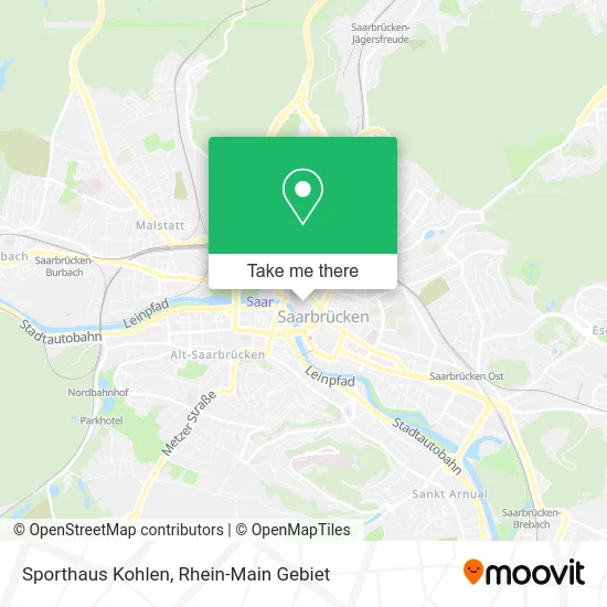 Карта Sporthaus Kohlen