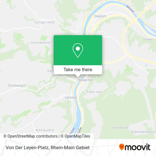 Карта Von Der Leyen-Platz