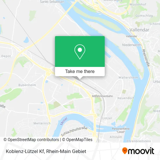 Карта Koblenz-Lützel Kf