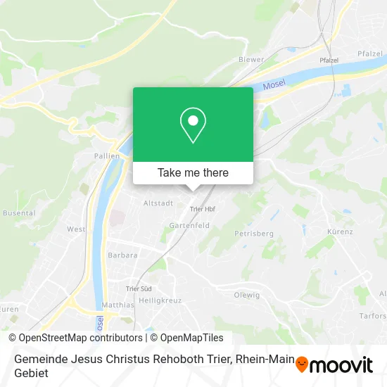 Карта Gemeinde Jesus Christus Rehoboth Trier