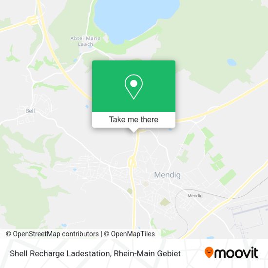 Shell Recharge Ladestation map