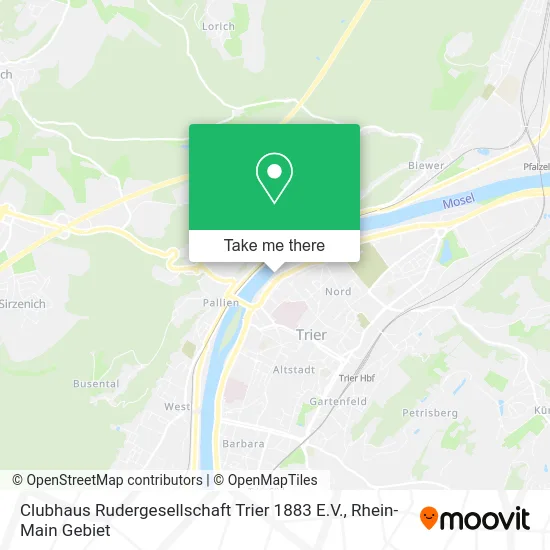 Карта Clubhaus Rudergesellschaft Trier 1883 E.V.