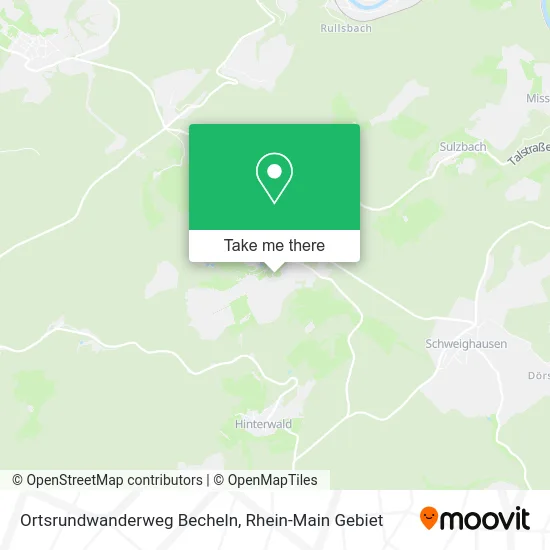 Карта Ortsrundwanderweg Becheln