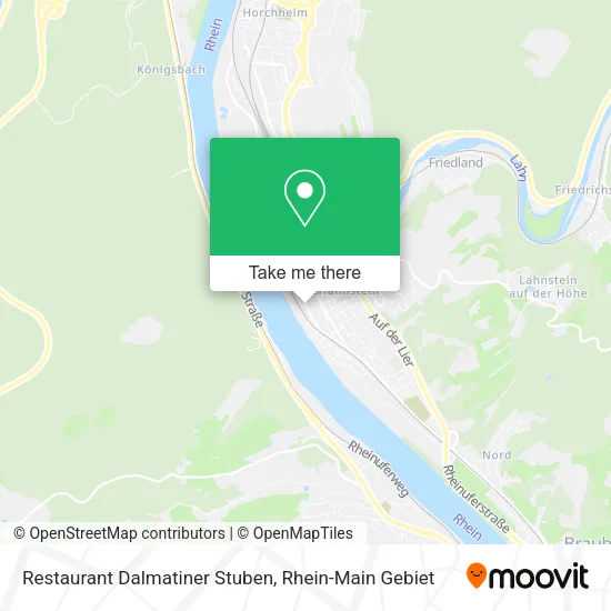 Карта Restaurant Dalmatiner Stuben