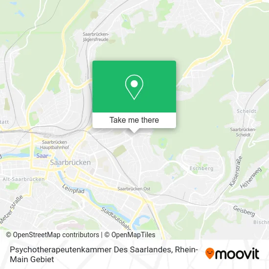 Карта Psychotherapeutenkammer Des Saarlandes