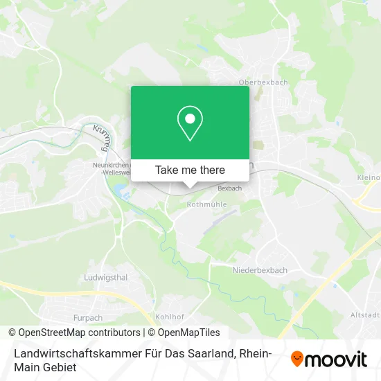 Карта Landwirtschaftskammer Für Das Saarland
