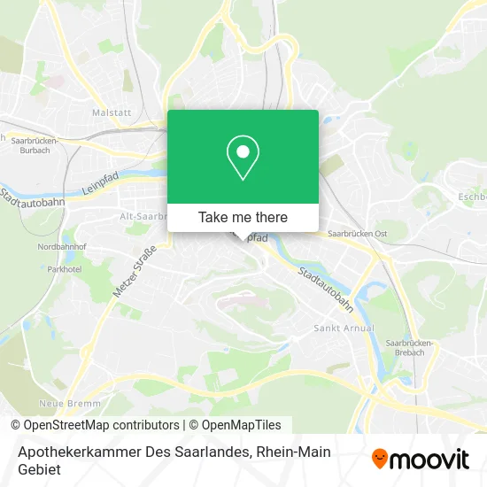 Карта Apothekerkammer Des Saarlandes