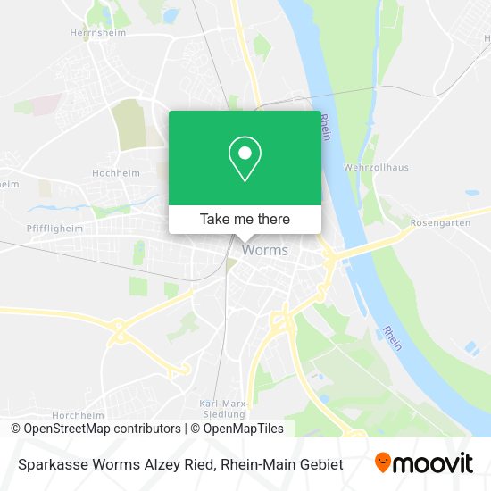 Карта Sparkasse Worms Alzey Ried