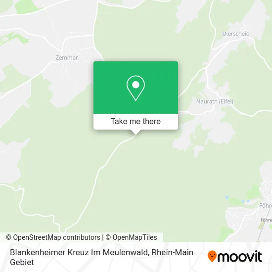 Карта Blankenheimer Kreuz Im Meulenwald