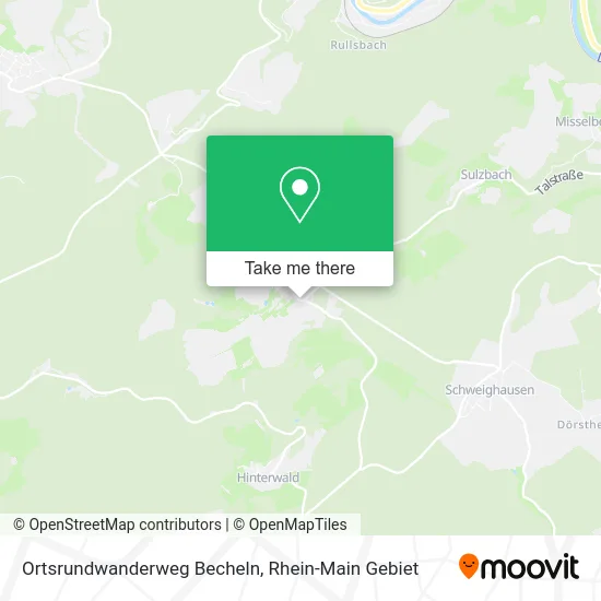 Карта Ortsrundwanderweg Becheln