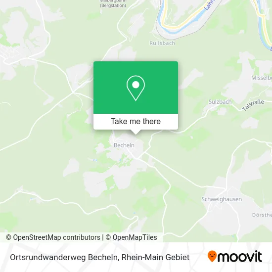Карта Ortsrundwanderweg Becheln