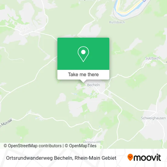 Карта Ortsrundwanderweg Becheln
