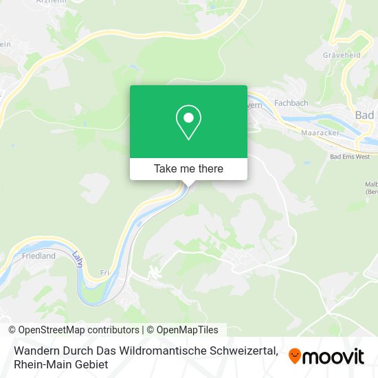 Карта Wandern Durch Das Wildromantische Schweizertal